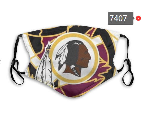 NFL 2020 Washington RedSkins  Dust mask with filter->nfl dust mask->Sports Accessory